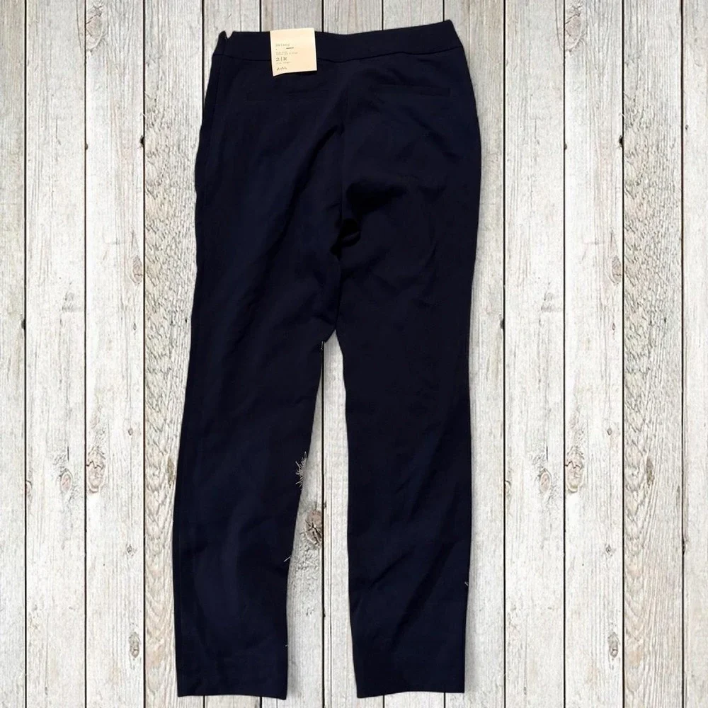 A New Day Navy Skinny High Rise Stretch Pants NWT Size 2R Office Career Work